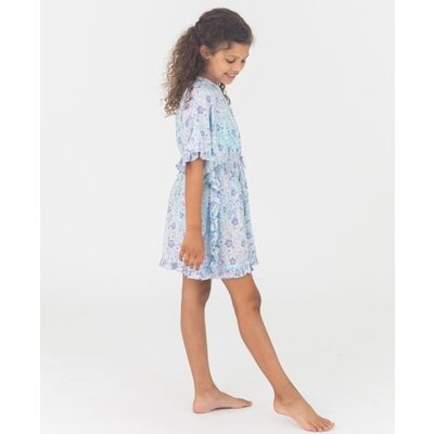 RuffleButts Fairytale Blossoms Ruffle Trim Cover-Up