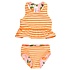 RuffleButts Orange You The Sweetest Reversible Peplum Tankini