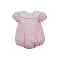 Anavini Crosses Pink Poplin Bubble w/Ruffle Collar