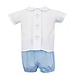 Anavini Crosses Blue Poplin Diaper Set