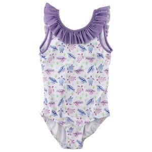 J Bailey Pastel Turtles Spandex Swimsuit