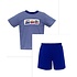 Anavini Train Navy Knit Stripe T-shirt w/ Shorts