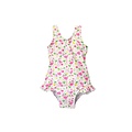 Flap Happy Flamingo Party Delaney Hip Ruffle Swimsuit UPF50