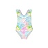 Flap Happy Hibiscus Blooms Mindy Crossback Swimsuit UPF50