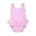 Flap Happy Sweet Pink Stripe Stella Ruffle Swimsuit UPF50