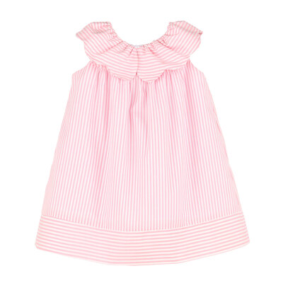 Sophie & Lucas Sip & See Stripe Dress Pink