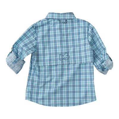 Prodoh Sunset Vibes Plaid Founders Kids Fishing Shirt