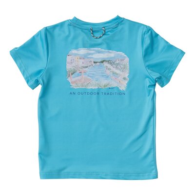 Prodoh Scuba Blue Pro Performance Fishing Tee