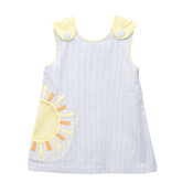 Zuccini Sun Blythe Lt Blue Seersucker Dress