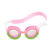 Mud Pie Pink/Green Girl Swim Goggles