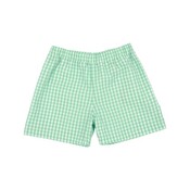 The Beaufort Bonnet Company Shelton Shorts Grafton Green Gingham/Worth Avenue White 18-24M