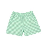 The Beaufort Bonnet Company Shelton Shorts Grafton Green Gingham/Worth Avenue White 18-24M