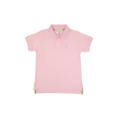 The Beaufort Bonnet Company Pima Palm Beach Pink/Buckhead Blue Prim and Proper Polo SS