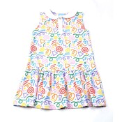 Multicolor Squiggles Dress