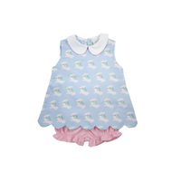 Cypress Row Cabana Girls Scalloped Set