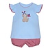 Remember Nguyen Patriotic Dog Blue Madison Girl Bloomer Set