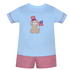 Remember Nguyen Patriotic Dog Blue Madison Boy Short Set