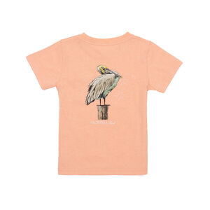 Properly Tied Melon Heather Pelican SS Tee