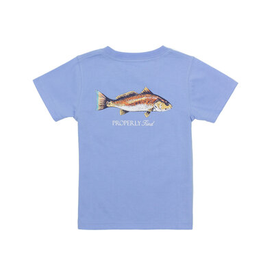 Properly Tied Lt. Blue Redfish SS Tee