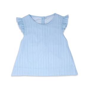 Lullaby Set Angel Blouse and Isabella Skirt Set Blue and Pink Linen