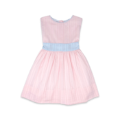 Lullaby Set Blissful Band Dress Pink and Blue Linen