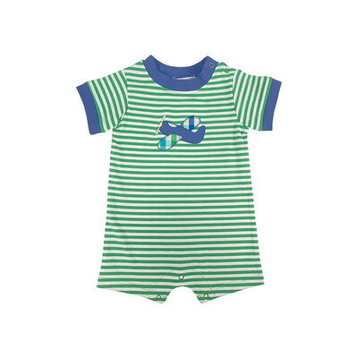 Ishtex Textile Products, Inc Airplane Boy's Romper