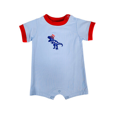 Ishtex Textile Products, Inc Patriotic Boy's Romper