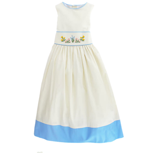 Bailey Boys Heritage Blue Floral Empire Dress