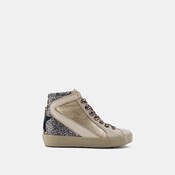 ShuShop Pewter Glitter Rooney High Top Sneaker