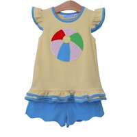 Trotter Street Kids Beach Ball Flutter Short Set