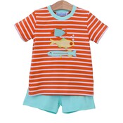 Trotter Street Kids Fish Trio Short Set