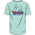 Saltwater Boys Company Aqua Shrimp Boat SS Pocket Tee