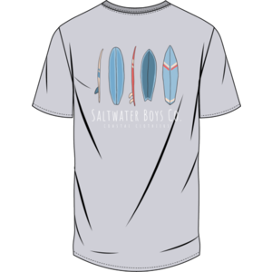 Saltwater Boys Company Grey Surfboards SS Pocket Tee