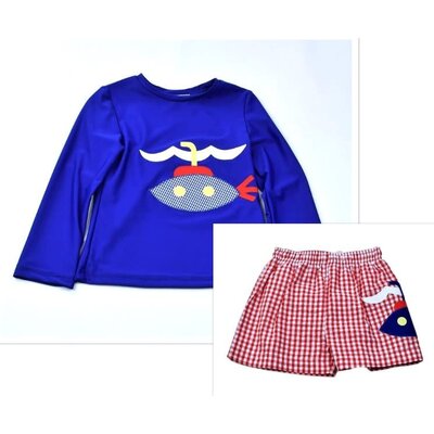 Funtasia, Too Submarine Rashguard/Swim Trunks Set