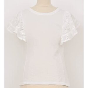 Mini Molly by Molly Bracken White Eyelet Sleeve Top