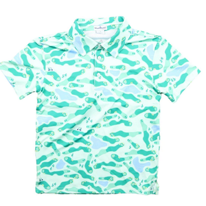 BlueQuail Clothing Co. Golf Camo Polo Short Sleeve Shirt