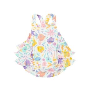 Angel Dear Colorful Fish Ruffle Sunsuit