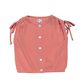 Pleat Collection Coral Gauze Maggie Top