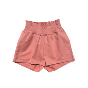 Pleat Collection Chloe Shorts Coral Twill