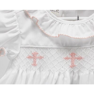 Baby Blessings Clothing Pink Crosses Scarlett Set