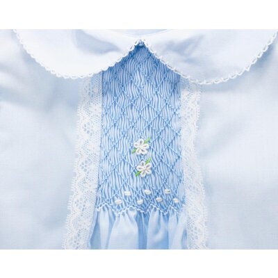Baby Blessings Clothing Light Blue & White Flowers Mia Dress