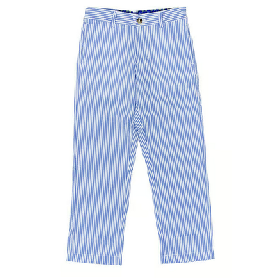 J Bailey Sailor Blue Stripe Seersucker Pants