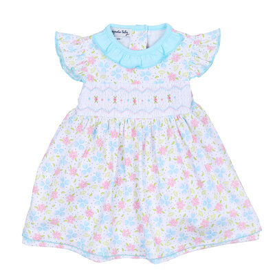 Magnolia Baby Natalie's Classics Smocked Print Flutters Dress Set