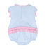 Magnolia Baby Sweet Cherry Applique Ruffle S/S Bubble Pink