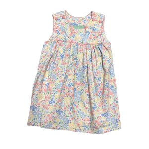 Sage & Lilly Pink/Blue Floral 2 Button Sun Dress