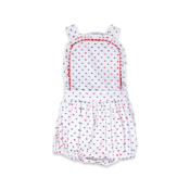 Lullaby Set Navy & Red Swiss Dot Margaux Bubble