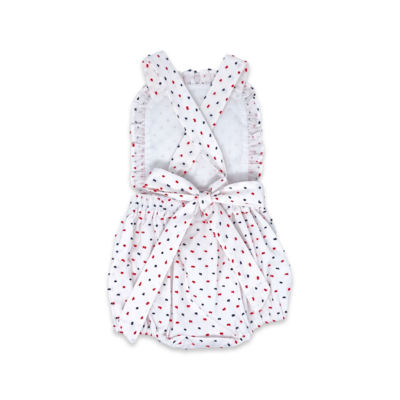 Lullaby Set Navy & Red Swiss Dot Margaux Bubble
