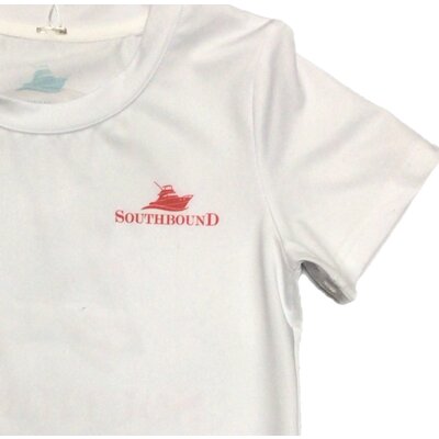 SouthBound Chocolate Lab Performance Tee White