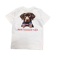 SouthBound Chocolate Lab Performance Tee White