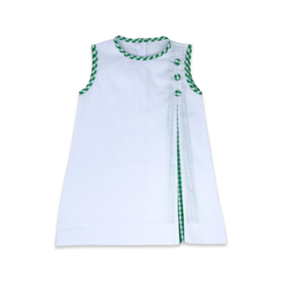 Lullaby Set Augusta Green Check & White Phoebe Dress